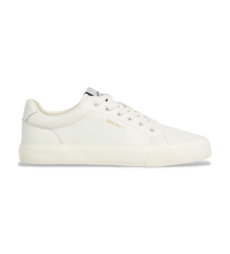 Hackett London Sneakers in pelle bianca Blake Eleven