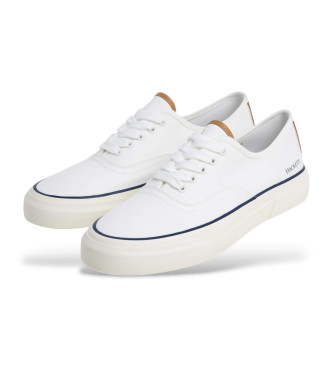 Hackett London Blake Smart - Baskets en cuir blanc