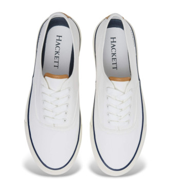 Hackett London Blake Smart - Baskets en cuir blanc