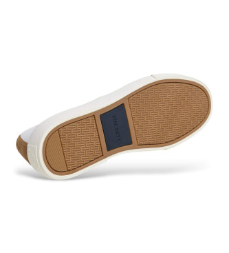 Hackett London Blake Smart - Baskets en cuir blanc