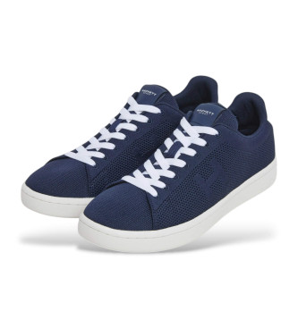 Hackett London Bond Knit marine leren sportschoenen