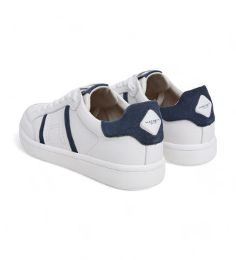 Hackett London Bond Sport Leather Sneakers white