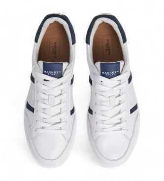 Hackett London Bond Sport Leather Sneakers white