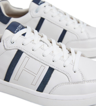 Hackett London Zapatillas de Piel Bond Sport blanco