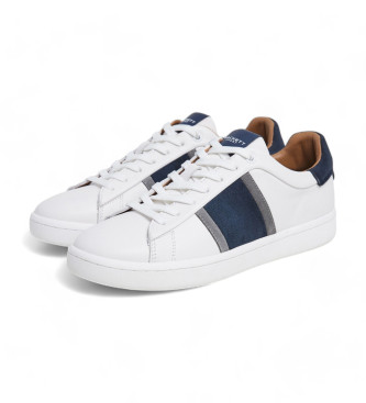 Hackett London Zapatillas de Piel Bond Straps blanco