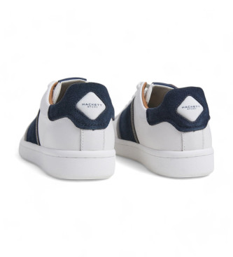 Hackett London Bond Straps Lder Sneakers hvid