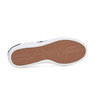 Hackett London Bond Straps Lder Sneakers hvid