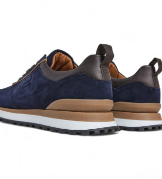 Hackett London Chad Active Sneakers i lder marinbl