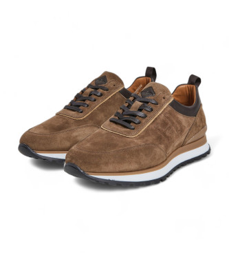 Hackett London Chad Active Leather Sneakers brown