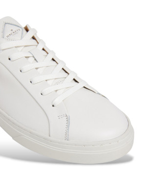 Hackett London Hackney Class Usnjene superge bele barve