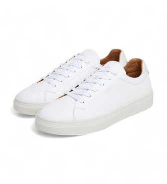 Hackett London Hackney Classic Leather Sneakers white