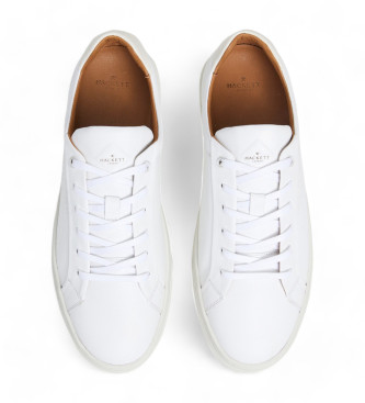 Hackett London Hackney Classic Leather Sneakers branco