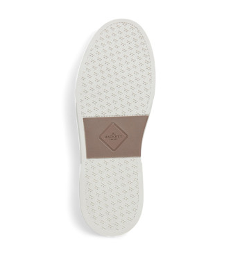 Hackett London Zapatillas de Piel Hackney Classic blanco