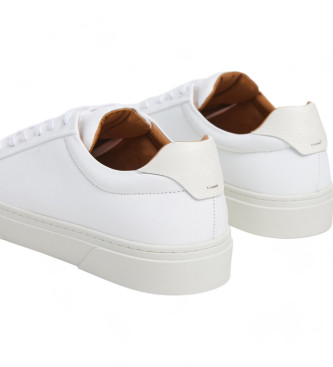 Hackett London Hackney Classic Lder Sneakers hvid