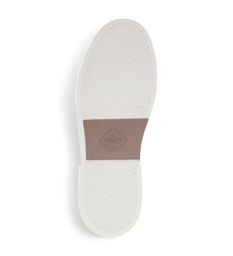 Hackett London Zapatillas de Piel Hackney Dextair blanco