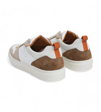 Hackett London Zapatillas de Piel Hackney Dextone beige