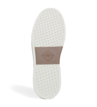 Hackett London Scarpe da ginnastica Hackney Dextone in pelle beige