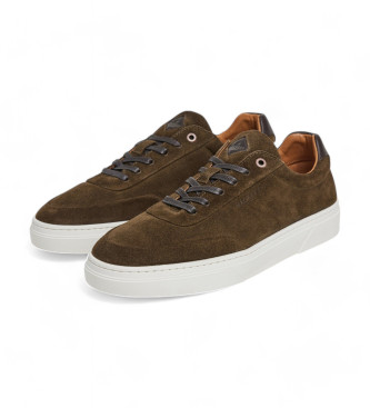 Hackett London Zapatillas de Piel Hackney Earth verde