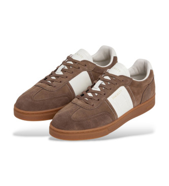 Hackett London Harper League Braun Leder Turnschuhe
