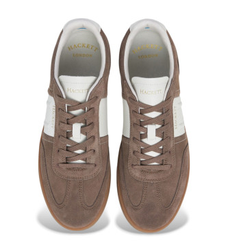 Hackett London Harper League Braun Leder Turnschuhe