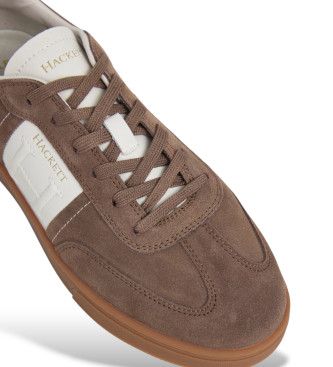 Hackett London Harper League Braun Leder Turnschuhe