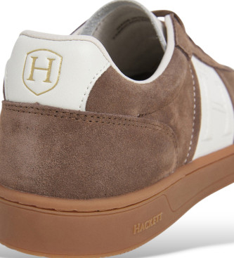 Hackett London Harper League Braun Leder Turnschuhe