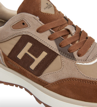 Hackett London Baskets en cuir Otto Run marron