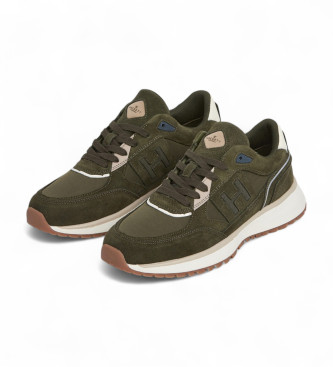 Hackett London Leather Sneakers Otto Run green