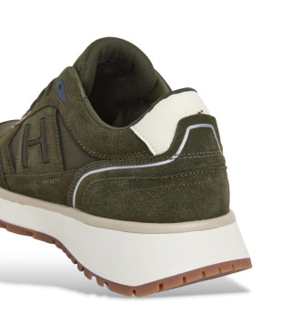 Hackett London Leather Sneakers Otto Run green