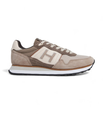 Hackett London Zapatillas de Piel Telfor Vibe beige