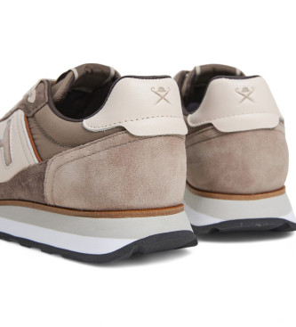 Hackett London Scarpe da ginnastica Telfor Vibe in pelle beige