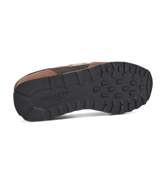 Hackett London Zapatillas de Piel Telfor Vibe marino, marrn