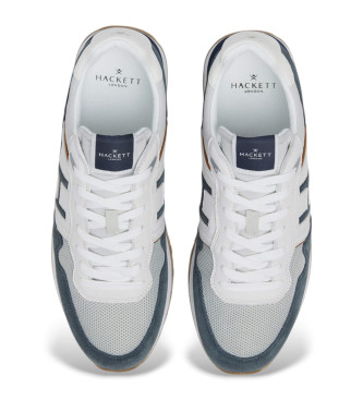 Hackett London Telfor Vibesun leren sportschoenen blauw