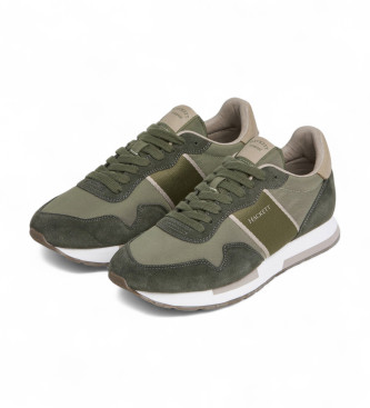Hackett London Trainers Keston Heritage green