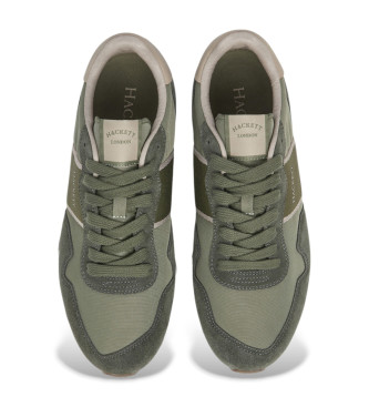 Hackett London Trainers Keston Heritage green