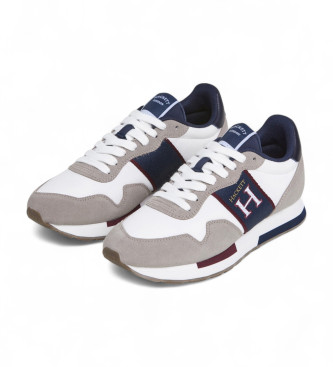 Hackett London Trainers Keston Tape grijs