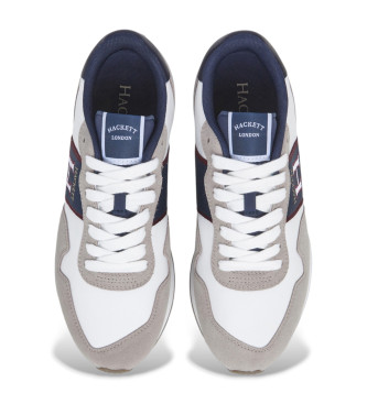 Hackett London Trainers Keston Tape grijs