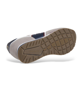 Hackett London Trainers Keston Tape grijs