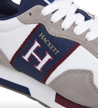 Hackett London Trainers Keston Tape grijs