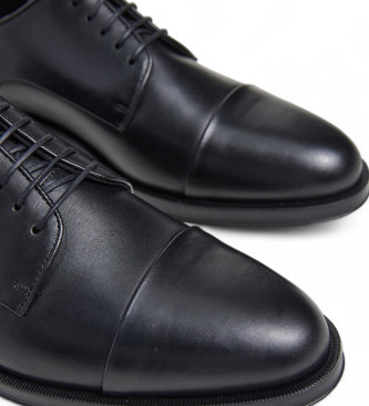 Hackett London Sapatos de couro Burton preto