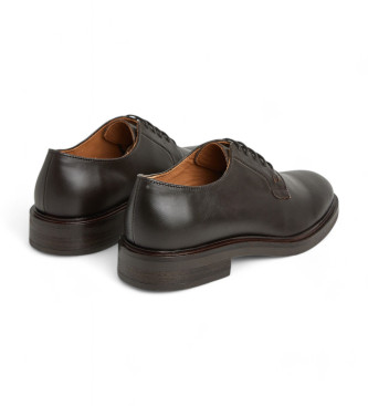 Hackett London Scarpe Egmont Basic in pelle marrone