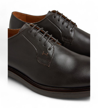 Hackett London Scarpe Egmont Basic in pelle marrone