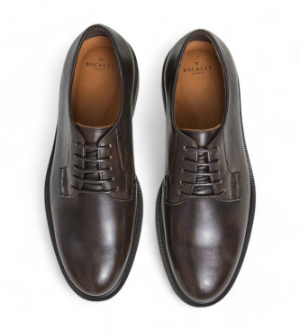 Hackett London Egmont Wall chaussures en cuir marron