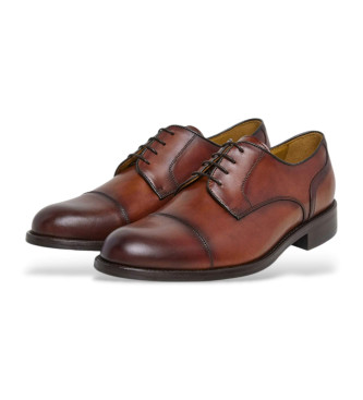 Hackett London Scarpe Royal Laces in pelle marrone