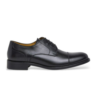 Hackett London Scarpe Royal Laces in pelle nera