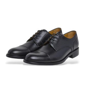 Hackett London Scarpe Royal Laces in pelle nera