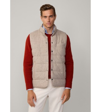 Hackett London Gilet imbottito beige