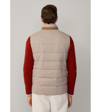 Hackett London Gilet imbottito beige