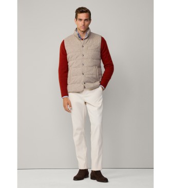 Hackett London Gilet imbottito beige