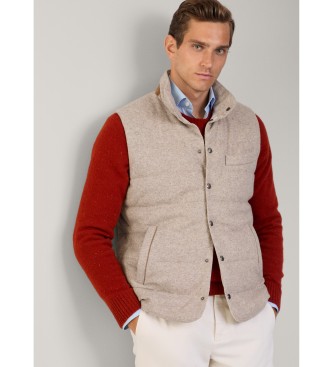 Hackett London Gilet imbottito beige